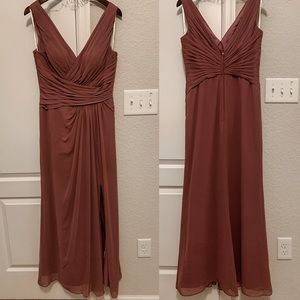 Mauve Bridesmaid Dress - Chiffon